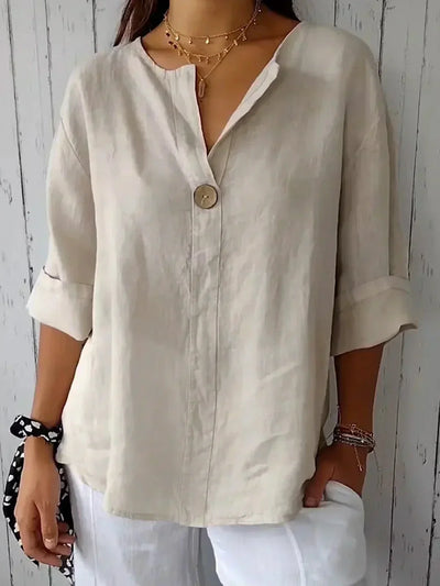 Lina - Casual V-Neck Blouse