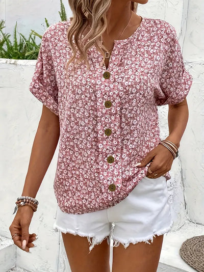 Amara | Blossom Button-Up Top