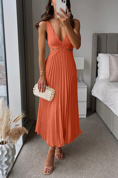 Celeste™ | Pleated Maxi Dress