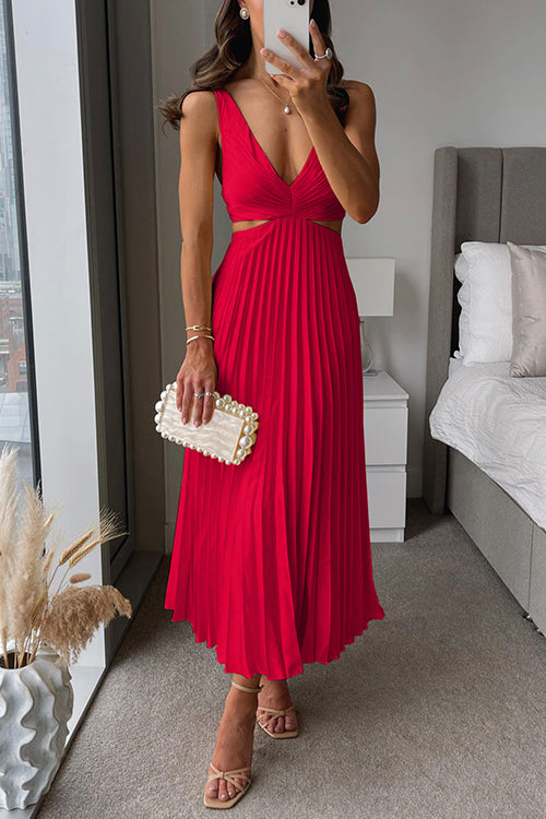 Celeste™ | Pleated Maxi Dress