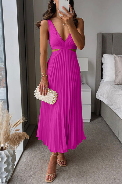 Celeste™ | Pleated Maxi Dress