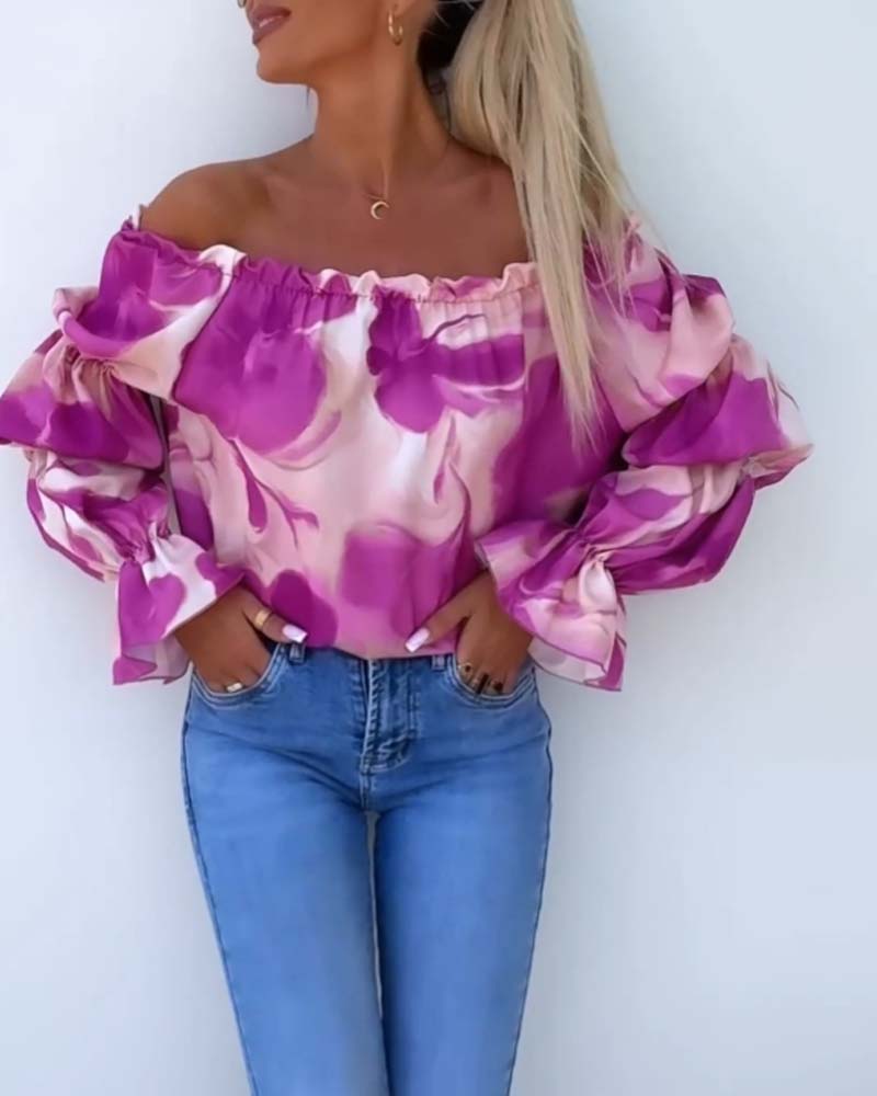 Ariella - Tropic One-Shoulder Top