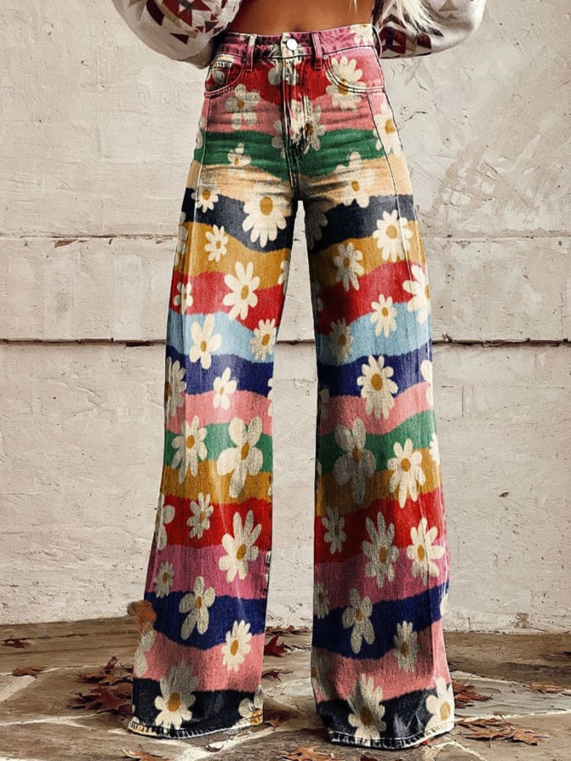 Lucia Flower | Vintage Flared Pants