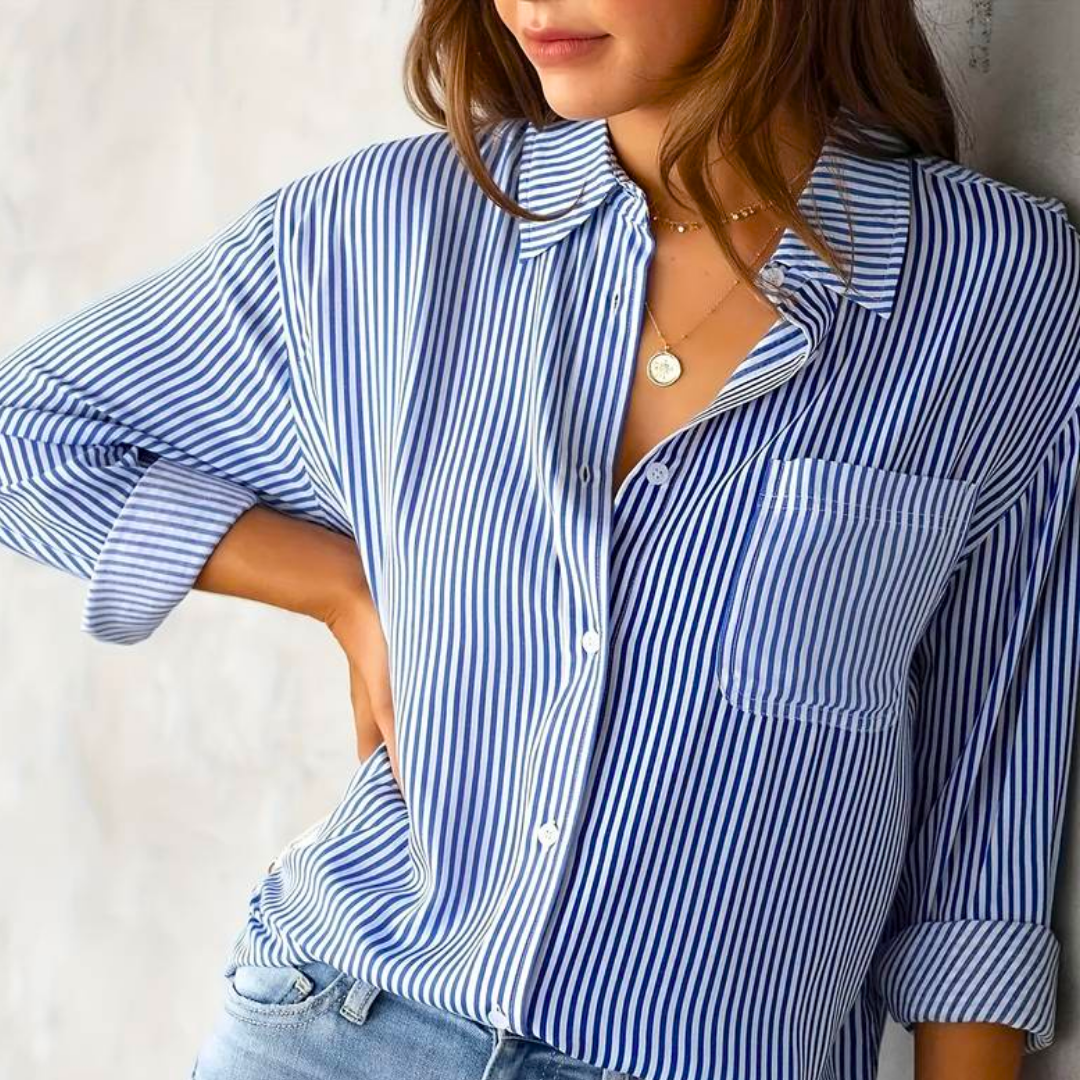 Eveline - Casual Striped Women's Blouse