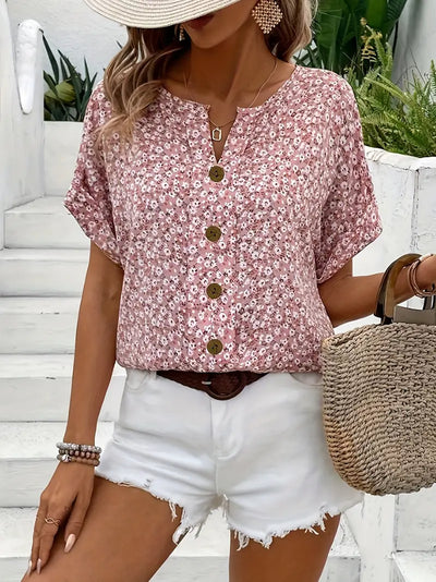 Amara | Blossom Button-Up Top