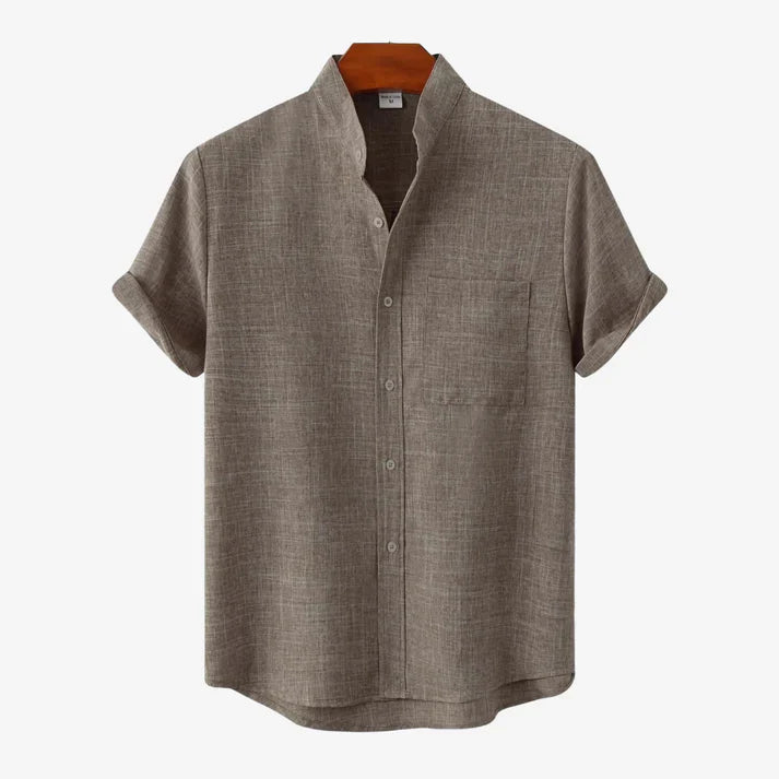 Mason | Collarless Shirt