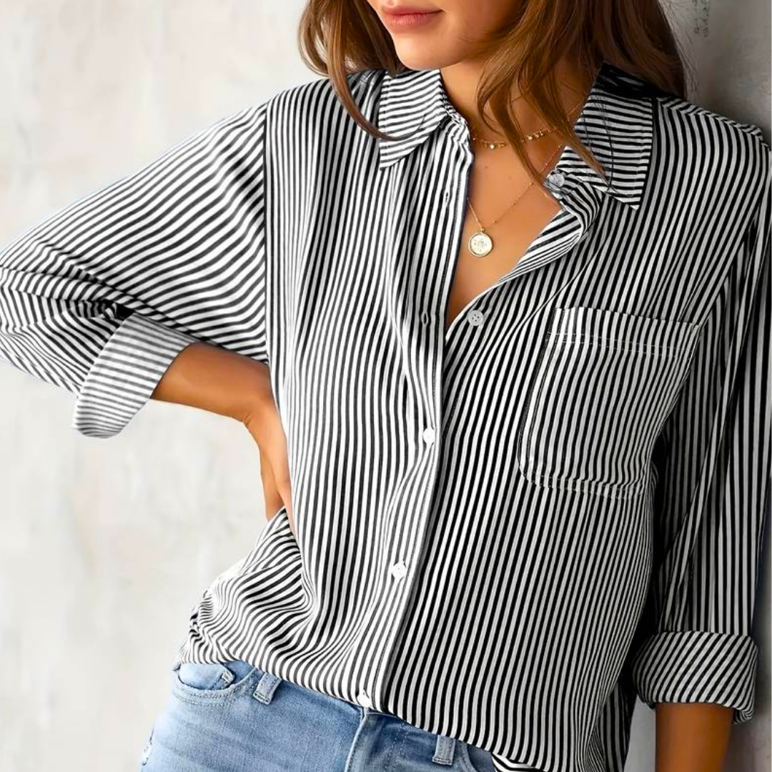 Eveline - Casual Striped Women's Blouse