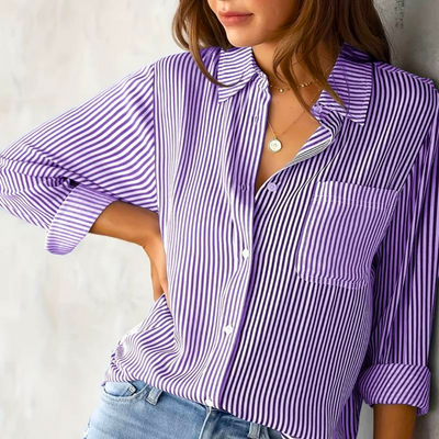 Eveline - Casual Striped Women's Blouse