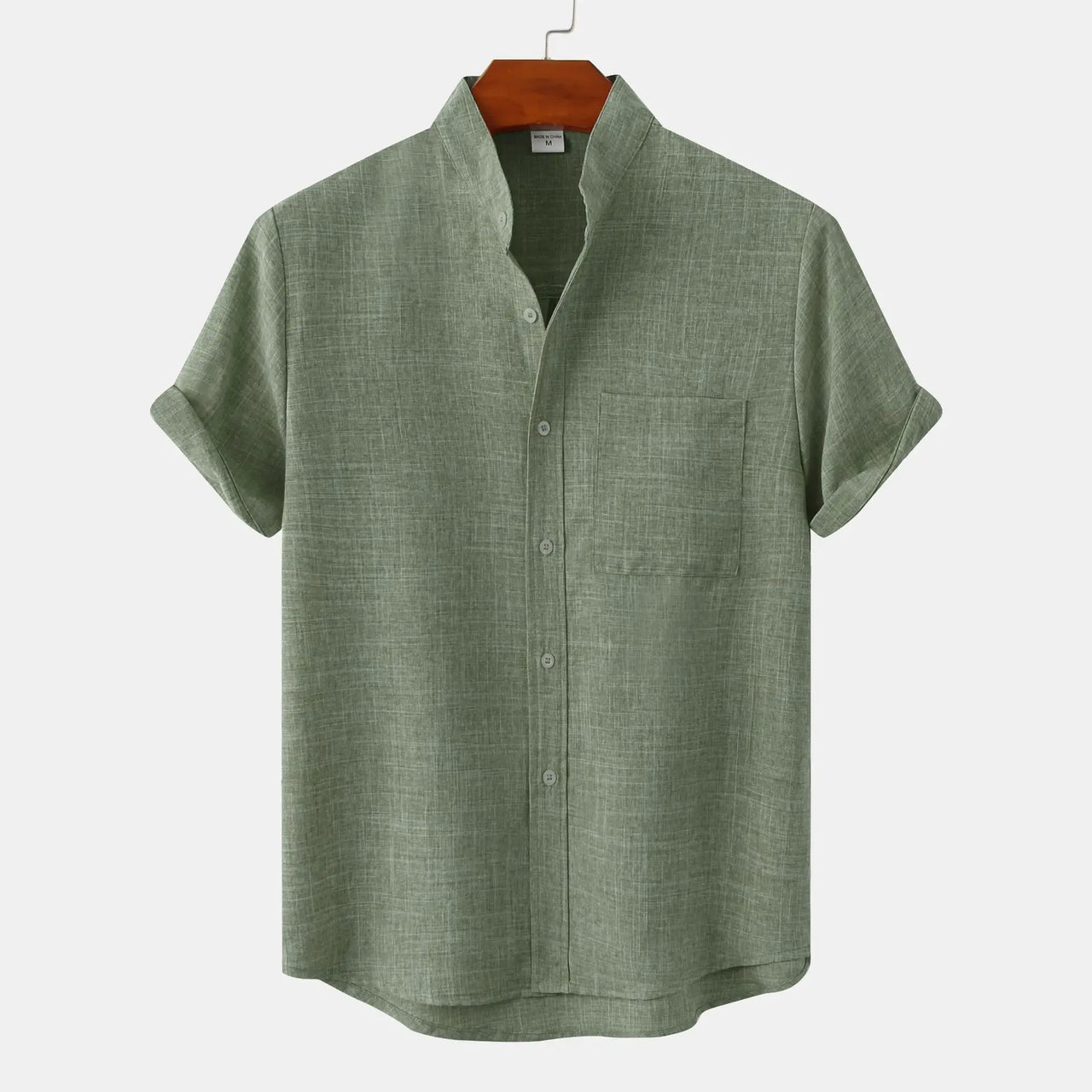 Mason | Collarless Shirt