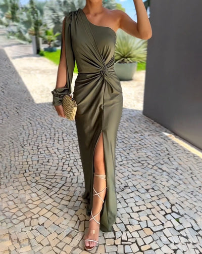 Ella™ | One-Shoulder Maxi Dress